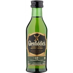 6 X Whisky, Glenfiddich 12 Ani, 40%, 0.05L