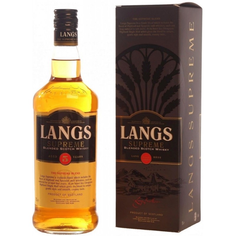 Whisky, Langs Supreme 5 Ani, 40%, 0.7L