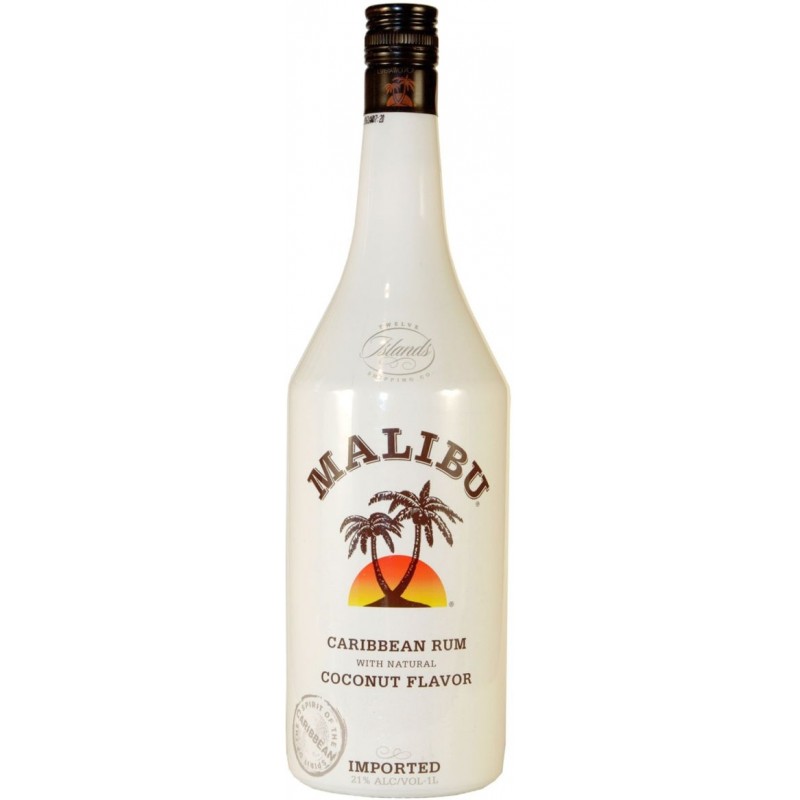 Rom, Malibu Coconut White, 21%, 1L