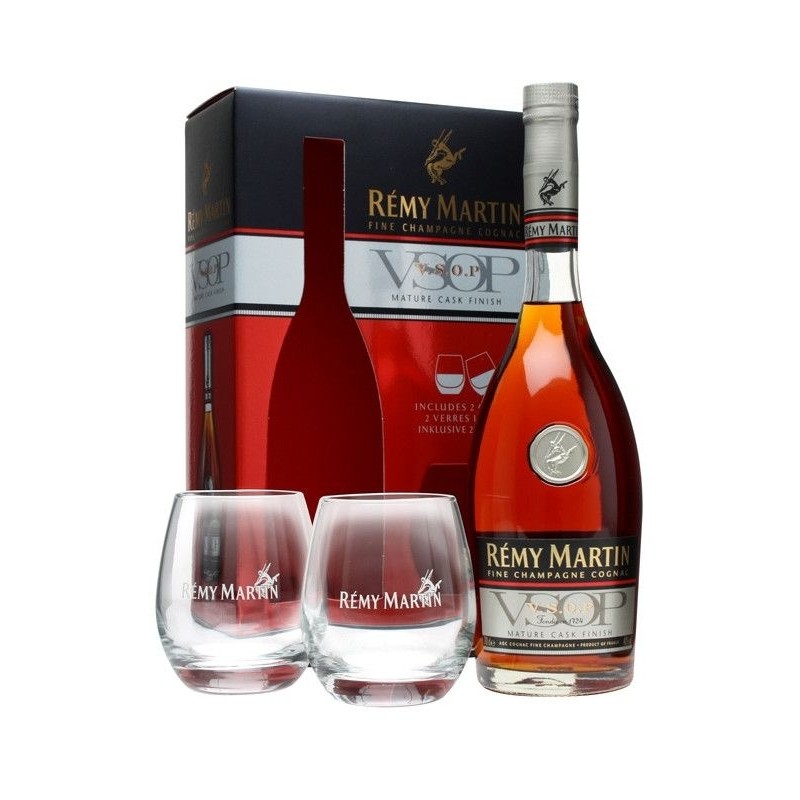Cognac, Remy Martin Vsop (Cutie 2 Pahare), 40%, 0.7L