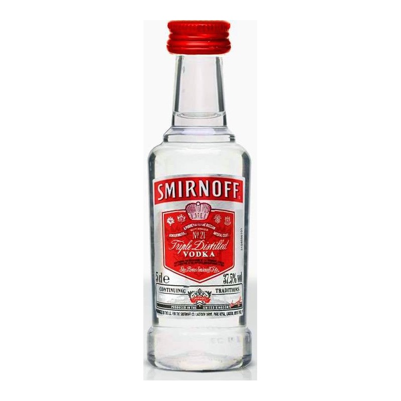 24 X Vodka, Smirnoff Red Label, 40%, 0.05L